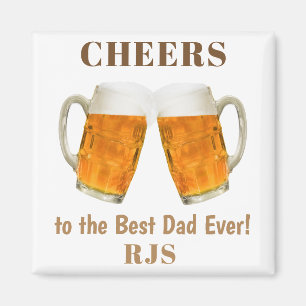 Birthday Dad World's Best Ever Monogram Magnet