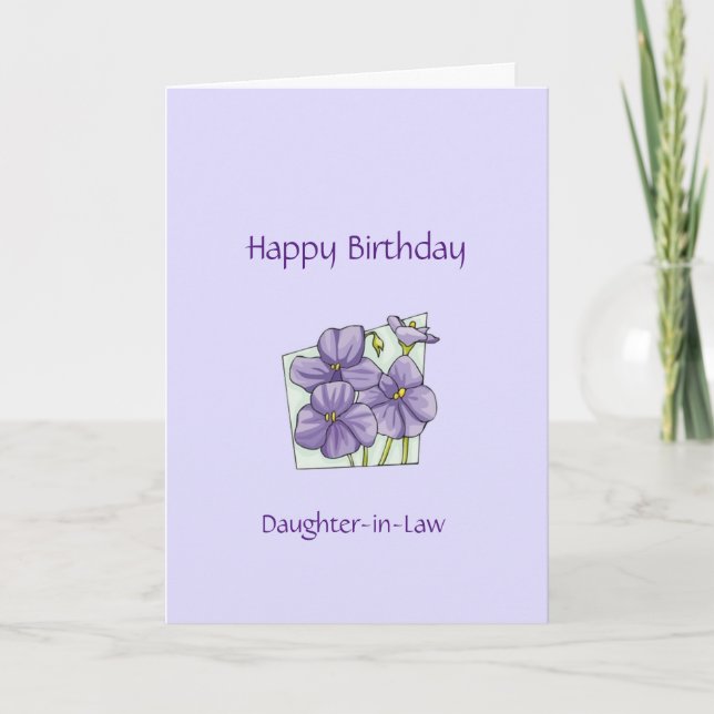 Birthday Daughter-in-Law - Flowers Card (Front)