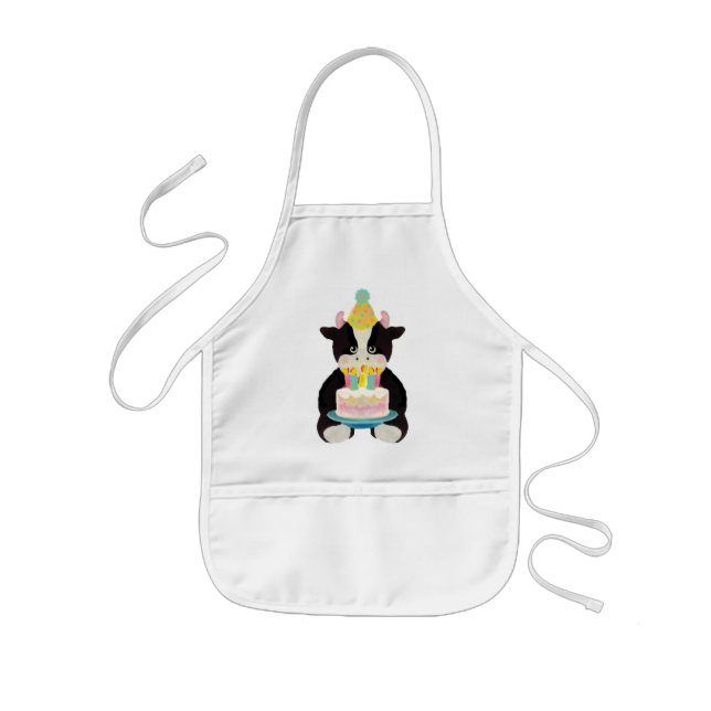 birthday day cow apron (Front)