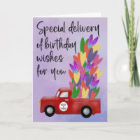 Birthday Delivery Truck of Hearts