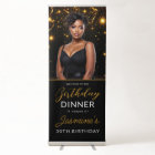 Birthday Dinner Gold and Black Photo Instagram 