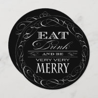 Birthday Dinner Party Eat Drink and be Merry