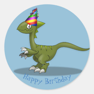 Birthday Dinosauer Stickers