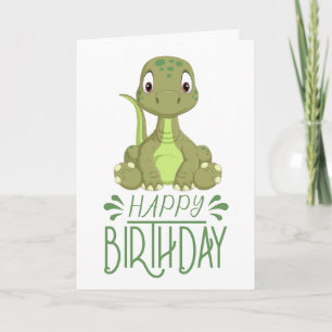 Birthday Dinosaur Baby Card