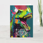 Birthday Dinosaur Blue kids Jurassic  Card<br><div class="desc">Birthday Dinosaur Blue kids Jurassic  Card
Dinosaur BIRTHDAY personalised BIRTHDAY PARTY for a little dinosaur-gender-neutral . Quickly Create & Customise Your PARTY Invitation. Click the "Customise it!" button to change the text size,  text colour,  font style and more! Matching items available in store!</div>