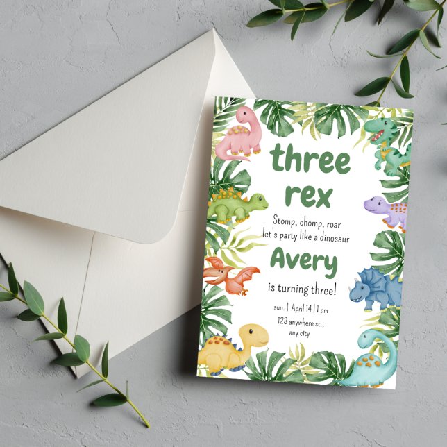 Birthday Dinosaur Invitation (Creator Uploaded)