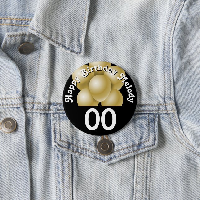 Birthday | DIY AGE | Customize   7.5 Cm Round Badge (In Situ)