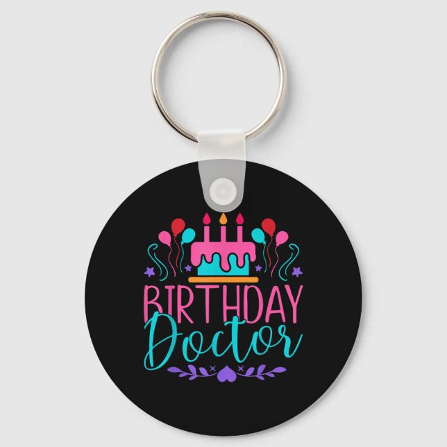 Birthday Doctor Birthday Key Ring (Front)