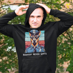 Birthday Dog Gifts for Police Officers Dad Grandpa Hoodie