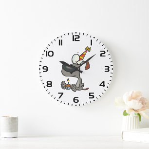 Birthday Dog Large Clock