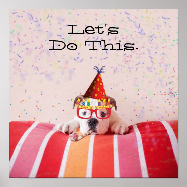 Birthday Dog Poster (Front)