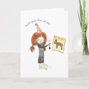 Birthday Donkey Card