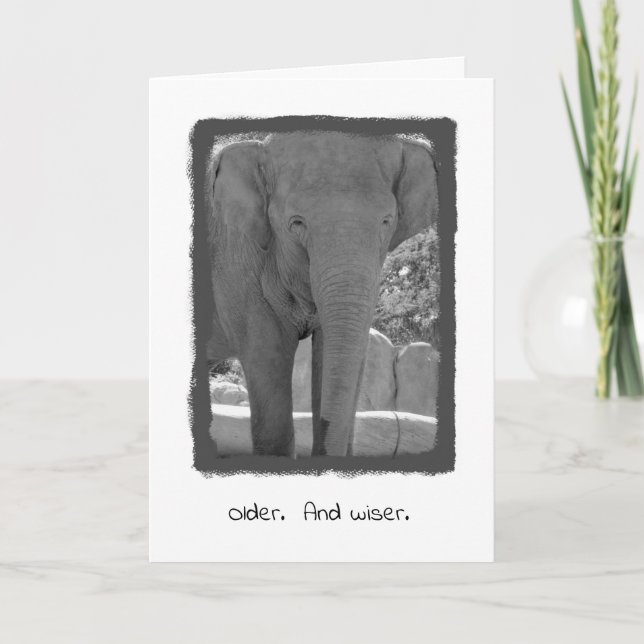 Birthday Elephant Card (Front)