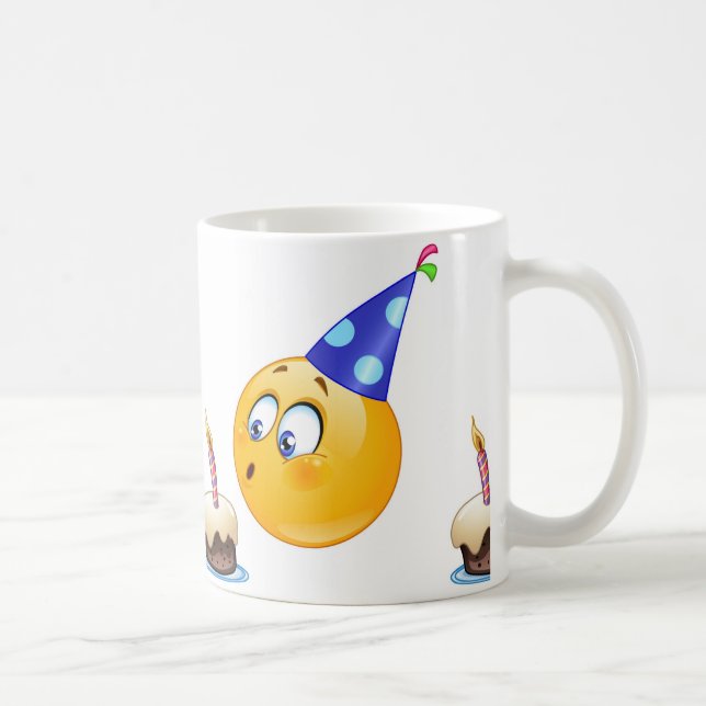 birthday emoji coffee mug (Right)