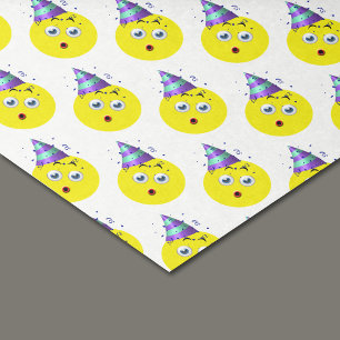 Birthday Emoji Pattern Tissue Paper