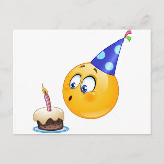 birthday emoji postcard