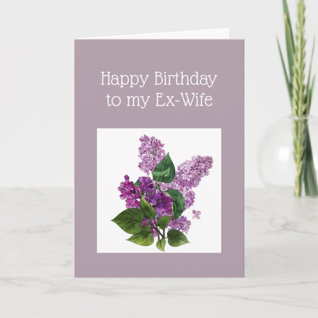 Birthday Ex-Wife definition of Relax Humour Fun Card (Front)
