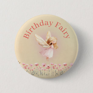 Birthday Fairy 6 Cm Round Badge
