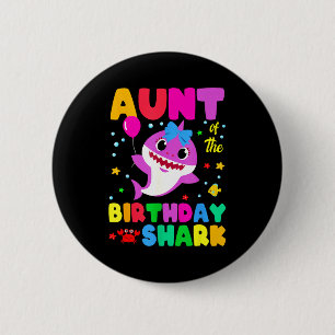 Birthday Family Aunt Of The Birthday Boy Girl Shar 6 Cm Round Badge