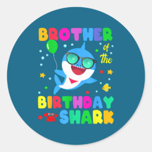 Birthday Family Brother Of The Birthday Boy Girl S Classic Round Sticker