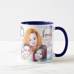 Birthday Family Caricatures Mug 2015