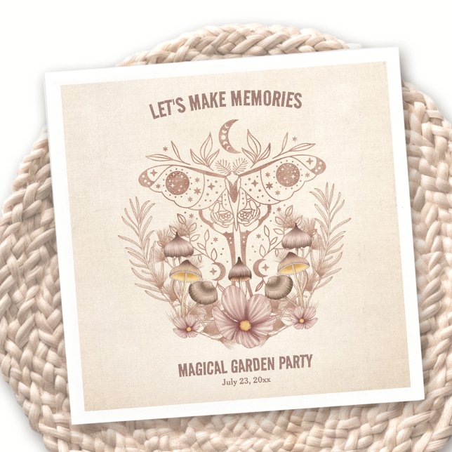 Birthday Family Reunion Magical Celestial Party Napkin (Birthday Family Reunion Magical Celestial Party Napkins)