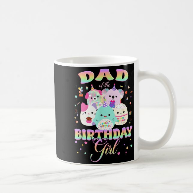 Birthday Family Squish Squad Dad Of The Birthday G Coffee Mug (Right)