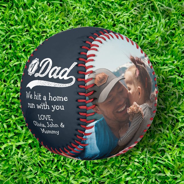 Birthday Father's Day From Kids to Dad Photo Baseball (Creator Uploaded)