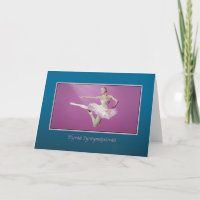 Birthday, Finnish, Leaping Ballerina