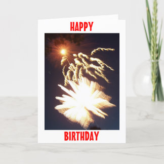 Birthday Fireworks Card
