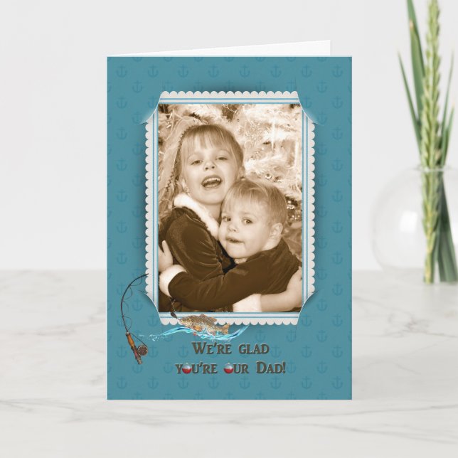 Birthday Fishing frame Card (Front)