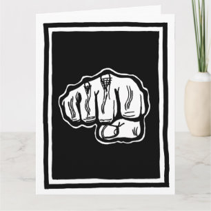 Birthday Fist Bump greeting card by FacePrints