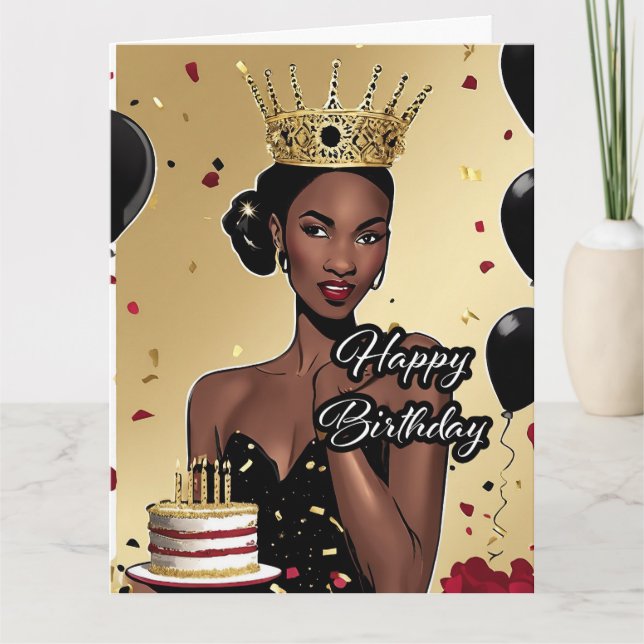 Birthday -Folded Greeting Card (Front)