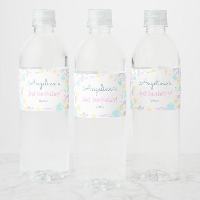 Birthday Food and Beverage Label Set  (Bottles)