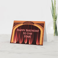 Birthday for a Star or Actor with Stage