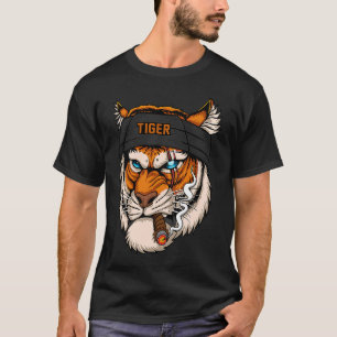 Birthday for Boy Cool Tiger Striped Animal Theme T-Shirt