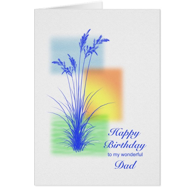 Birthday for Dad, grasses scene (Front)