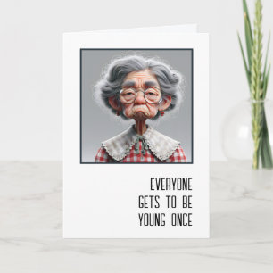 Birthday For Grumpy Old Lady Card