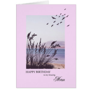 Birthday for Mam, seaside scene