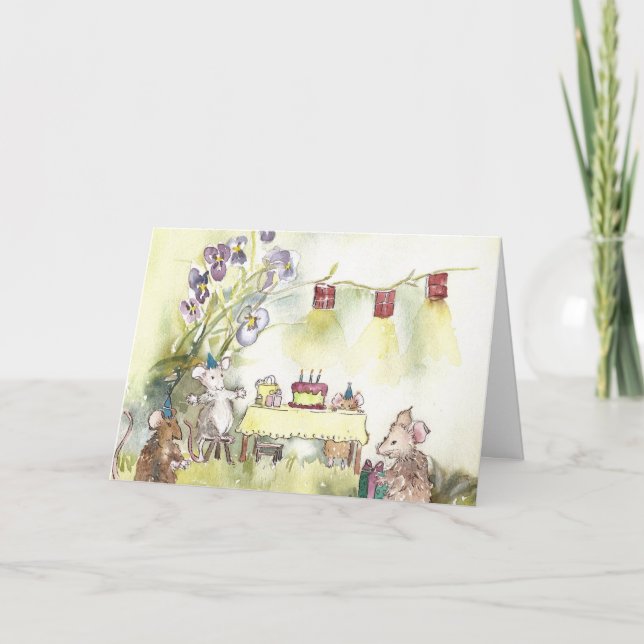 Birthday for Mice Card (Front)