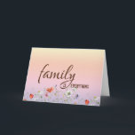 Birthday for Mother-in-law With Floral Border Card<br><div class="desc">Birthday for mother-in-law on a pastel gradient rainbow background with a wildflower border.
The inside text can be changed.</div>
