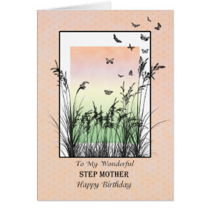Birthday for step-mother, with butterflies