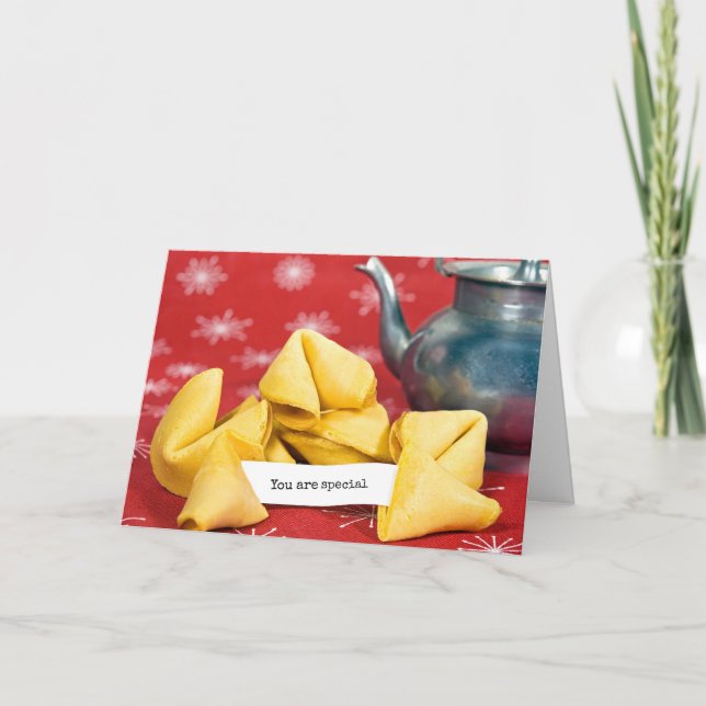 Birthday Fortune Cookie Card (Front)