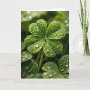 Birthday Four-leaf Clover  Card