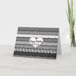 Birthday Friend - Layers of Ruffles and Heart Card