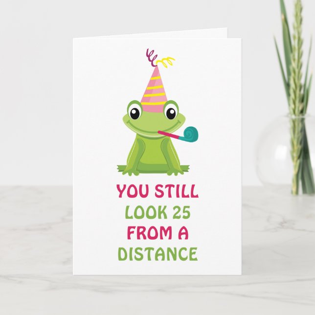 Birthday Frog   Card (Front)