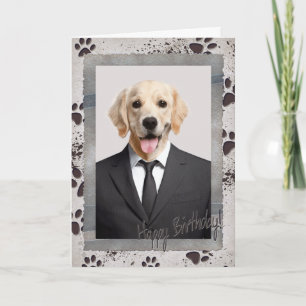 Birthday from the Dog Card