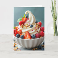 Birthday Frozen Yogurt With Berries