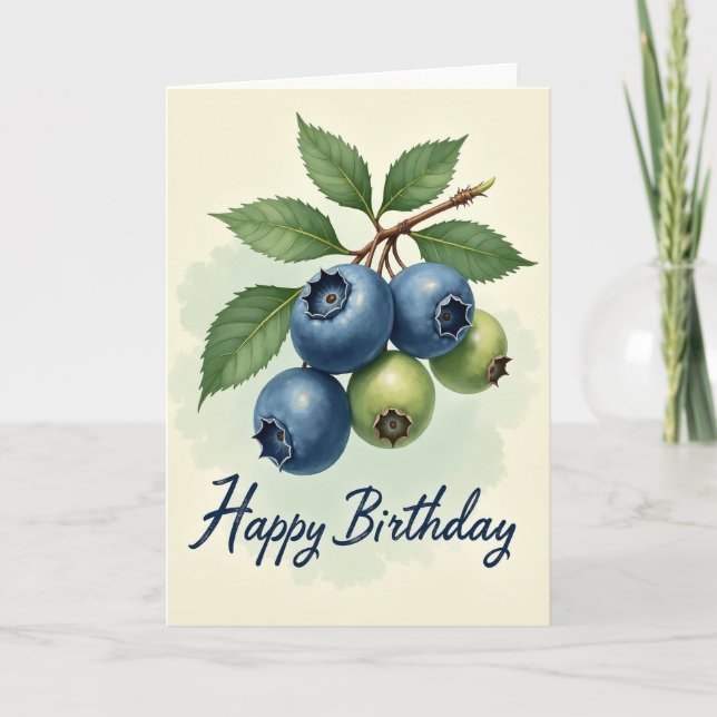 Birthday Fruit Cluster Card (Front)