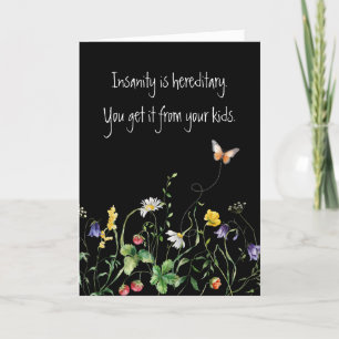 Birthday Fun Quote and Wildflowers Card